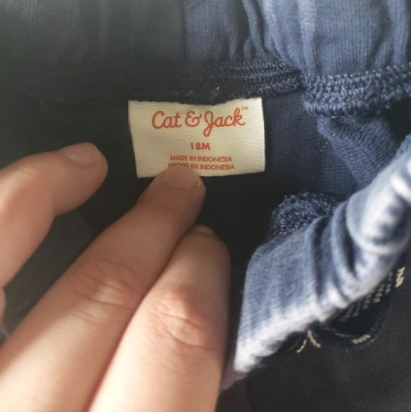 Cat & Jack Navy Joggers Reinforced Knee size 18 months - Picture 5 of 5